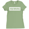 #winning printed Ladies Fitted T-Shirt