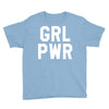 girl power white logo Youth Tee