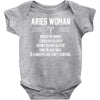 Aries Woman Baby Onesie