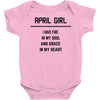 April Girl Baby Onesie