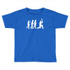evolution of cricket white silhouette Toddler T-shirt