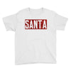 santa red glitter Youth Tee