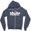 id rather be fishing Zipper Hoodie