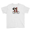 biking down main street Youth Tee