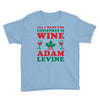 all i want for christmas is wine and adam levine Youth Tee
