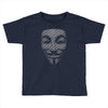 v for vendetta mask guy fawkes cool girls womens cotton t shirt dw01 Toddler T-shirt