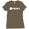 'fedex' roger federer Ladies Fitted T-Shirt