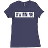 #winning printed Ladies Fitted T-Shirt