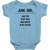 June Girl Baby Onesie
