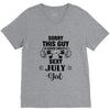 sorry this guy is already taken by a super sexy  july girl V-Neck Tee