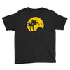 beach silhouette birds sand sunset Youth Tee