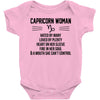 Capricorn Woman Baby Onesie