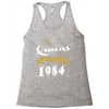 queens are born in 1984 Racerback Tank