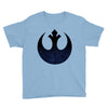 rebel logo with space pattern Youth Tee