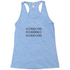 dad in binary code Racerback Tank
