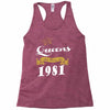 queens are born in 1981 Racerback Tank