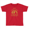 what happens in camper stays in camper vintage style camp funny Toddler T-shirt