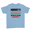 nobody's walking out on this fun old fashioned family christmas we're Youth Tee