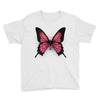 breast cancer butterfly Youth Tee