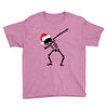 skeleton dabbing christmas Youth Tee