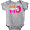 She Wants The D - Dunkin Donuts Baby Onesie
