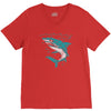 polygon shark V-Neck Tee