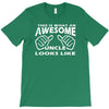 this is what an awesome uncle looks like   mens funny father's day T-Shirt