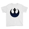 rebel logo with space pattern Youth Tee