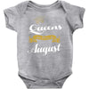 queens are born in august Baby Onesie
