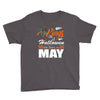 Halloween Kings Are Born In May Youth Tee