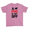 a pug is my bff Youth Tee