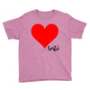 Besties Heart Family Matching Youth Tee