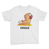 yoga pug exhale Youth Tee