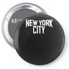 new york city ringer Pin-back button