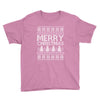 ugly merry christmas Youth Tee