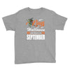 Halloween Kings Are Born In September Youth Tee