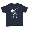 skeleton dabbing christmas Youth Tee