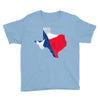 Eroded Texas Map With Flag Youth Tee