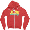 pizza campfire story Zipper Hoodie