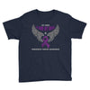 my hero is now my angel pancreatic cancer awareness Youth Tee