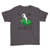 To The Disco (Unicorn Riding Triceratops) Youth Tee