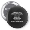 Smartass November Girl Pin-back button