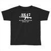 ak47 funny,political,weapons,cool,retro,rude Toddler T-shirt