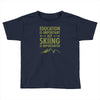 education is important but skiing is importanter Toddler T-shirt