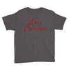 merry christmas red glitter Youth Tee