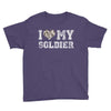 i love my soldier hunter camouflage Youth Tee