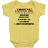 Smartass February Girl Baby Onesie
