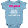 Gemini Woman Baby Onesie