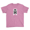 tiger woods white logo Youth Tee