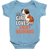 This Girl Loves Saint Bernard Baby Onesie